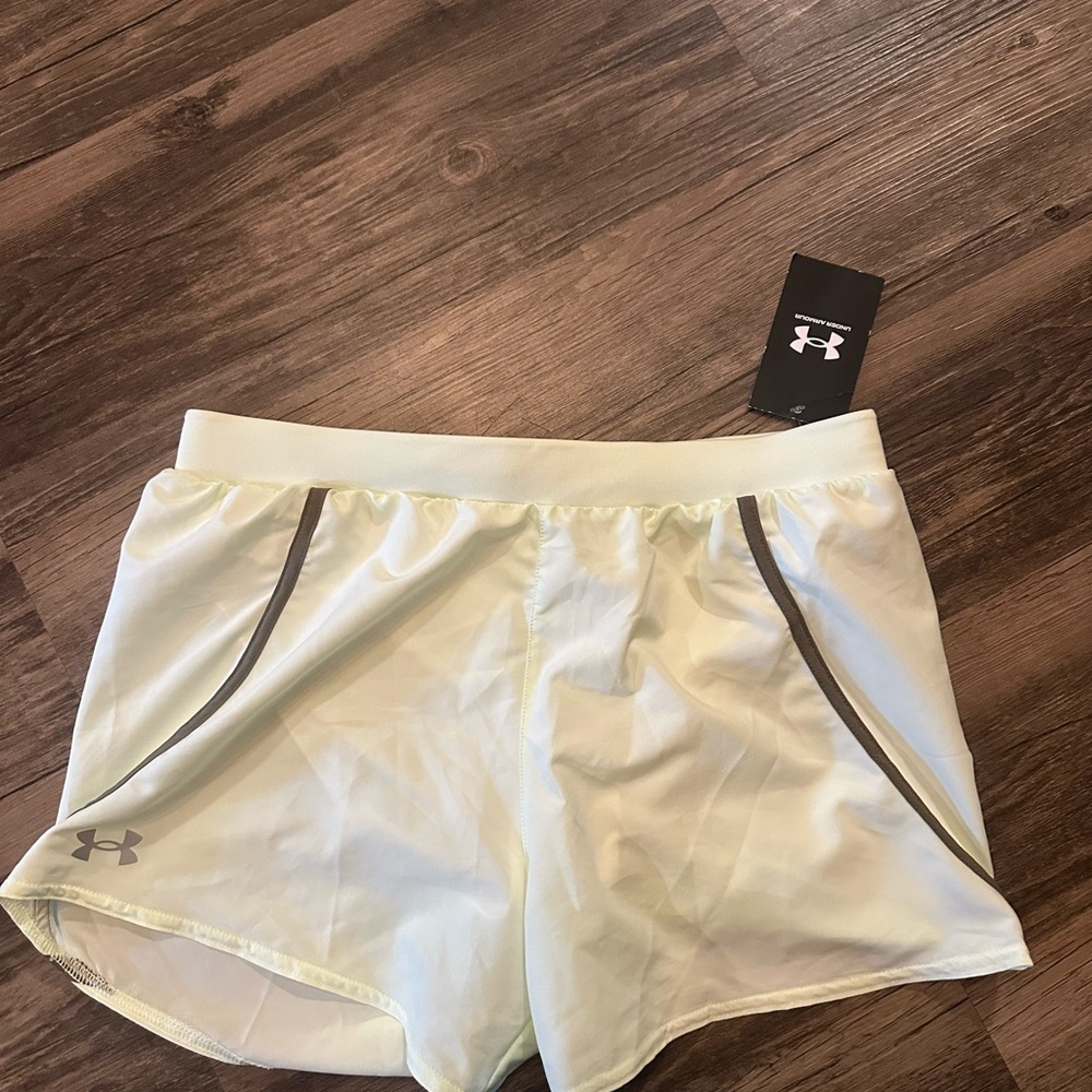 Under Armour neon yellow-green Athletic Shorts Small